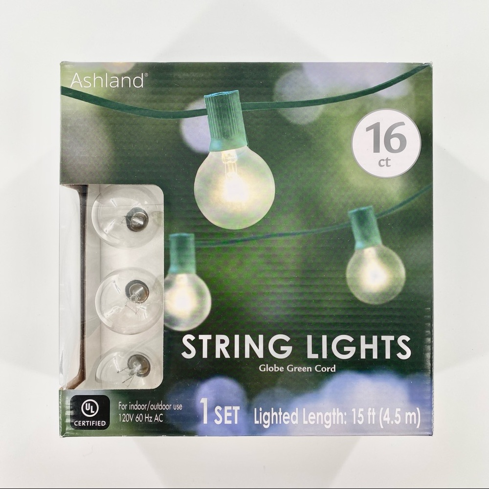 Ashland Outdoor Indoor String Lights 15ft 16ct Decoration Lighting Lamp